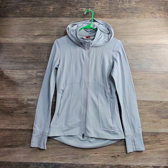 Puma Tops - Puma Women's Light Gray Full Zip Hoodie